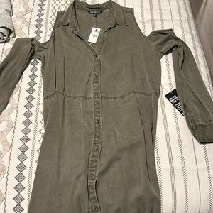 Express cold shoulder dress